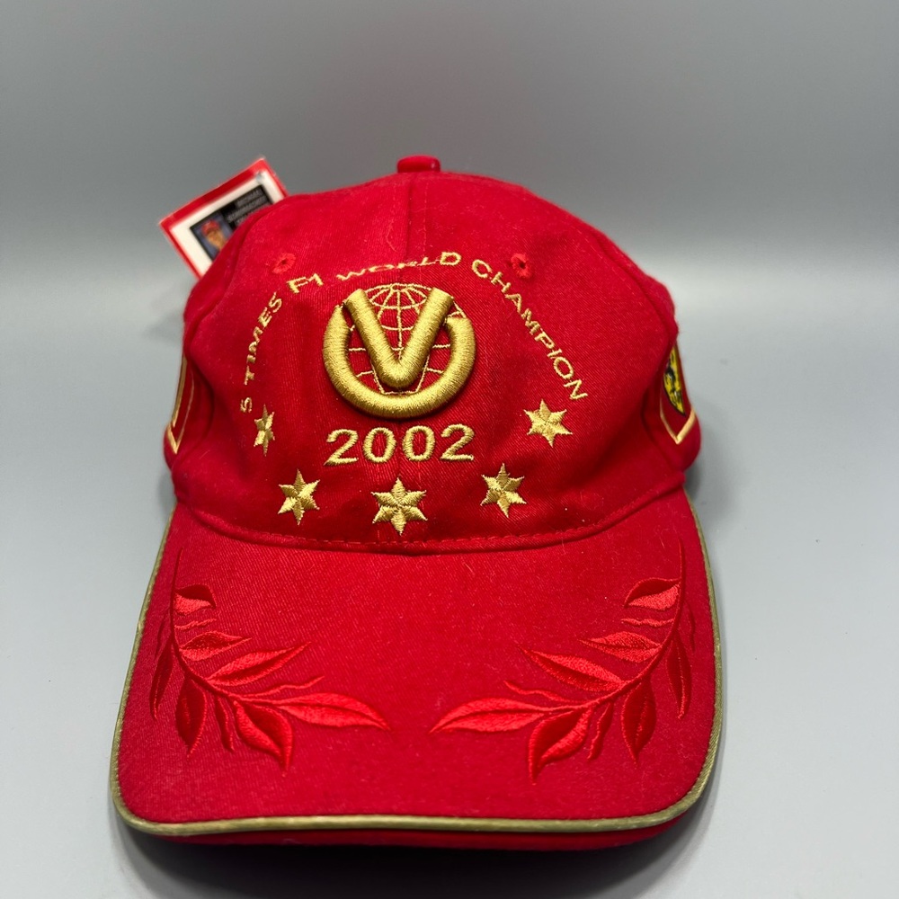 VTG Michael Schumacher 5 Time World Champion 2002 Official Ferrari Cap Formula 1